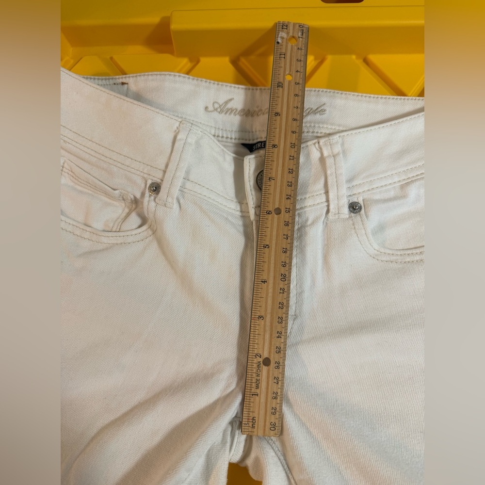 American Eagle Original Bootcut Off-White Jeans Size 6 - Picture 8 of 8